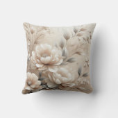 ベージュモダンフラワーポスター8 クッション (裏面)