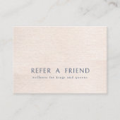 ベージュモダンミニマルサロン 割引カード (正面)