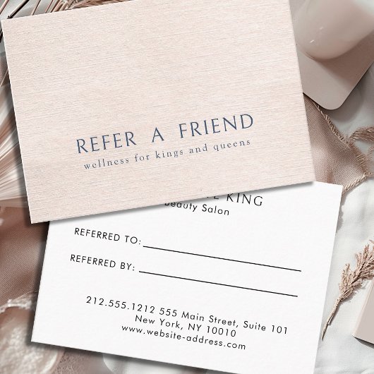 ベージュモダンミニマルサロン 割引カード