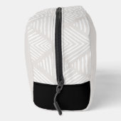 ベージュモダンミニマルモノグラムのリスト ドップキット (右)