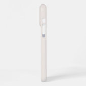 ベージュモダンモノグラム名 iPhoneケース (左側面)