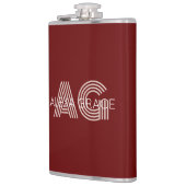 ベージュモダンモノグラム フラスク (左)