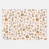 ベージュモダンリスマスラッピング紙 ラッピングペーパーシート (正面)