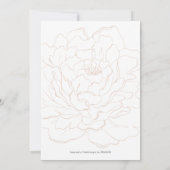 ベージュモダン庭園の結婚式インベーシスの優雅な 招待状 (裏面)