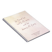 ベージュモノグラムゴール設定ジャーナルノートブック ノートブック (右側)