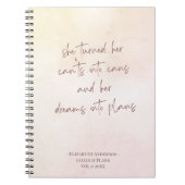 ベージュモノグラムゴール設定ジャーナルノートブック ノートブック (正面)