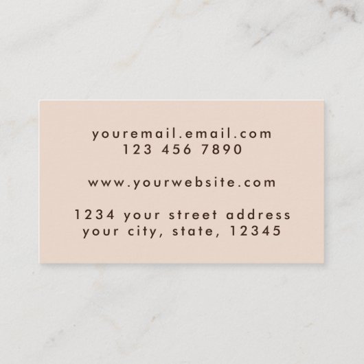 ベージュユニークグランジコンサルタントホログラフQRコード 名刺 (裏面)