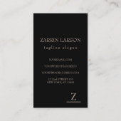 ベージュリネンのテクスチャ 名刺 (裏面)