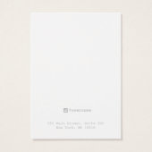 ベージュリネンイヤリングジュエリーディスプレイカード (裏面)