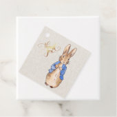 ベージュリネン背景付きピーター フェイバータグ (インサイチュ)