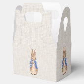 ベージュリネン背景付きピーター フェイバーボックス (オープン)