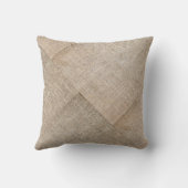 ベージュリパーソナライズされたンフェイクネン クッション (裏面)