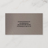 ベージュレッドフィットネスモダン名刺 名刺 (裏面)