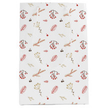 ベージュレッドホリーベリーホリデーミディアム抱き枕