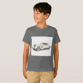 ベージュレトロカーコレクションby Natasha Us Tシャツ (正面フル)