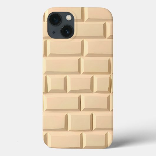 ベージュレンガ模様のiPhoneケース モダンスタイル Case-Mate iPhoneケース (裏面)