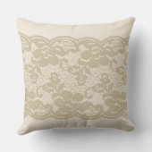 ベージュレース クッション (裏面)