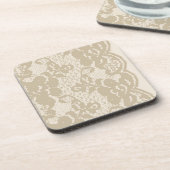 ベージュレース コースター (左側)