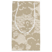 ベージュレース スモールペーパーバッグ (正面)