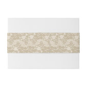 ベージュレース 招待状ベリーバンド (裏面例)