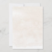 ベージュワイルドフラワースペインのバプテスマ招待状 招待状 (裏面)