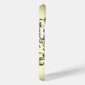 ベージュヴィンテージタトゥーラブパリファッション Case-Mate iPhoneケース (裏面 / 右)