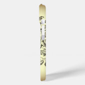 ベージュヴィンテージタトゥーラブパリファッション Case-Mate iPhoneケース (裏面 / 左)