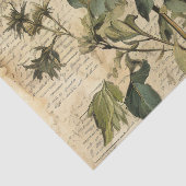 ベージュヴィンテージ水彩ナチュラルワイルドフラワー 薄葉紙 (詳細)