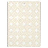 ベージュ七宝パターン クリップボード (裏面)