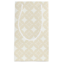 ベージュ七宝パターン