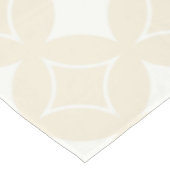 ベージュ七宝パターン テーブルクロス (アングル)