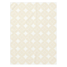 ベージュ七宝パターン テーブルクロス