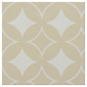 ベージュ七宝パターン ファブリック (クローズアップ)