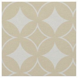 ベージュ七宝パターン ファブリック