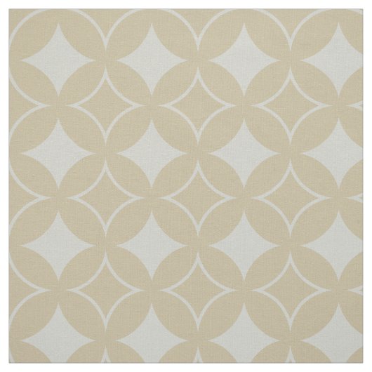 ベージュ七宝パターン ファブリック (見本)