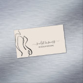 ベージュ体スカルプトコンタリング美学モード マグネット名刺 (インサイチュ)