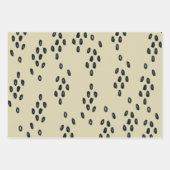 ベージュ写真クリスマスホリデーラッピング紙シート ラッピングペーパーシート (正面2)