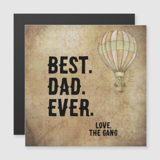 ベージュ動揺してヴィンテージホットエアバルーンスチームパンク (正面/裏面)