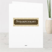 ベージュ動揺して·ホワイト·ホット·エア·バルーン·ファーザーズ·デー カード (裏面)