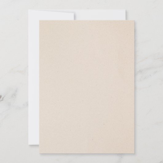 ベージュ動物園の誕生日 招待状 (裏面)