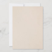 ベージュ動物園の赤ちゃんシャワー 招待状 (裏面)