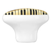 ベージュ及びブラックキーボードのセラミックノブ セラミックノブ (側面)