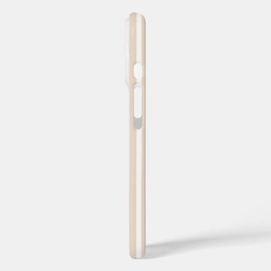 ベージュ名門私立校風のストライプモノグラムかわいらしiPhone 16 Case-Mate iPhoneケース (裏面 / 左)