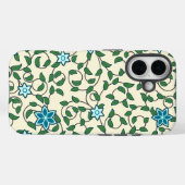 ベージュ地にシームレスな花柄 Case-Mate iPhoneケース (裏面 (横))