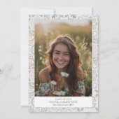 ベージュ地中海のレイタリアンモン卒業パーティー 招待状 (裏面)