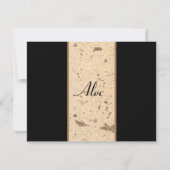 ベージュ大理石ありがとうノートカード サンキューカード (裏面)