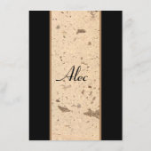 ベージュ大理石エンクロージャカード エンクロージャーカード (裏面)