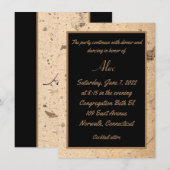 ベージュ大理石エンクロージャーカード エンクロージャーカード (正面/裏面)