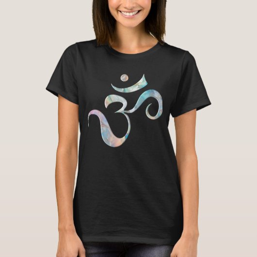 ベージュ大理石オム Tシャツ (正面)