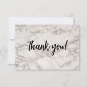ベージュ大理石サンキューカード サンキューカード (正面)